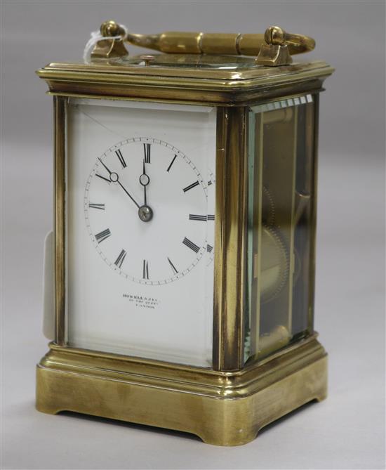 A Drocourt repeating carriage clock